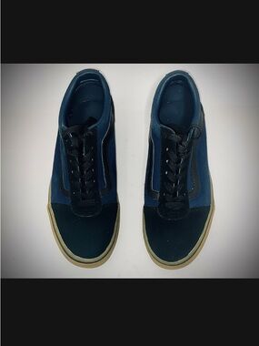Men's Navy & Black Low-Top Casual Sneakers